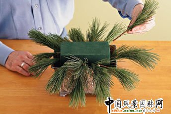 圣誕花藝DIY(組圖)