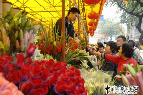 廣州十大花市紅火迎春