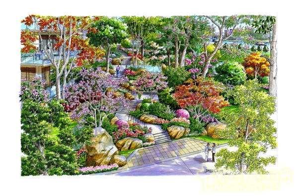 住宅景觀獎 湘江一號 山水比德 景觀設計 中國風景園林網(wǎng)