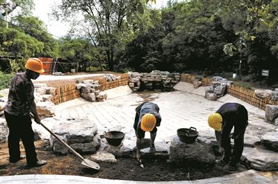 香山公園對(duì)靜翠湖進(jìn)行改造以提高雨水收集量