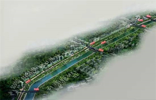 京杭運(yùn)河生態(tài)水系建設(shè)工程樣板段破土動工