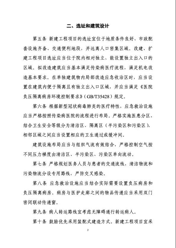衛(wèi)健委住建部印發(fā)新冠肺炎救治設(shè)施設(shè)計(jì)導(dǎo)則